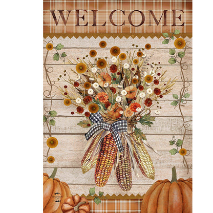Autumn Corn Garden Flag