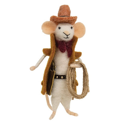 Cowboy Mouse Critter - Felt