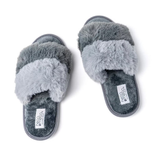 Hello Mello Cotton Candy Puff Slippers - Size and Color Options