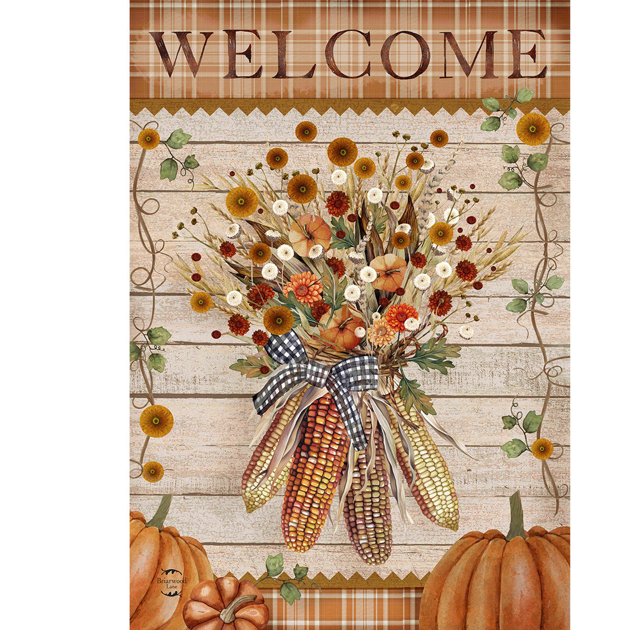 Autumn Corn House Flag