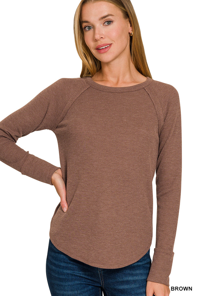 Baby Waffle Long Sleeve Top