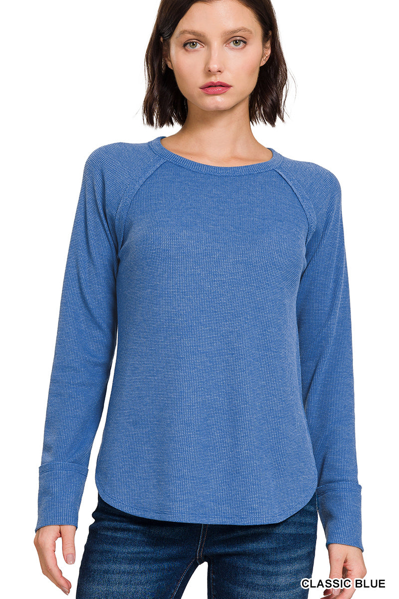 Baby Waffle Long Sleeve Top