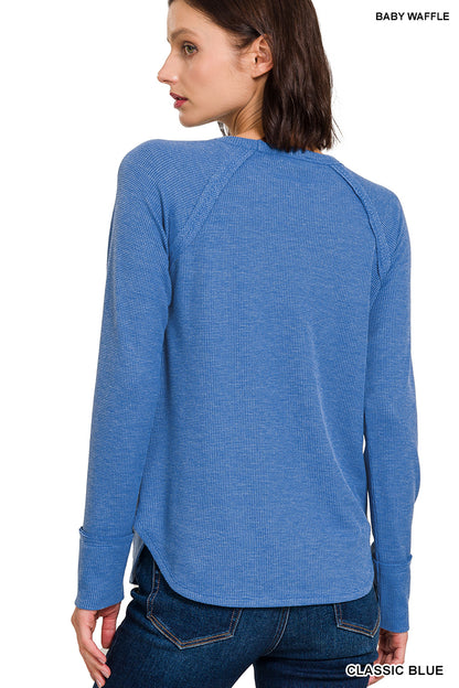Baby Waffle Long Sleeve Top