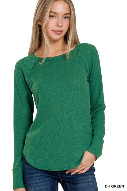 Baby Waffle Long Sleeve Top