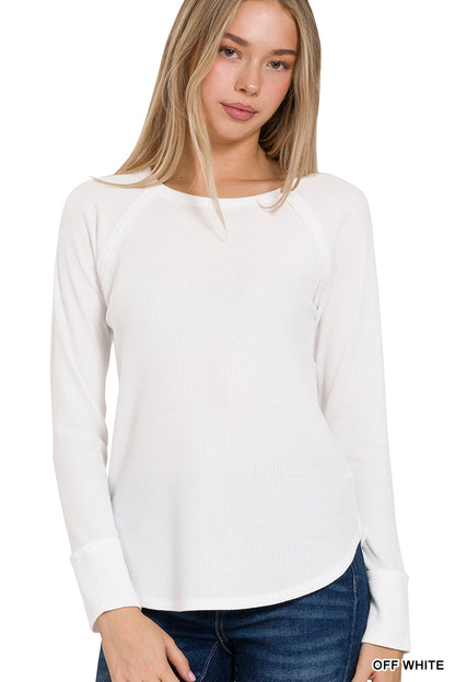 Baby Waffle Long Sleeve Top