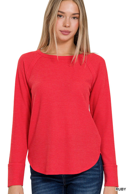 Baby Waffle Long Sleeve Top