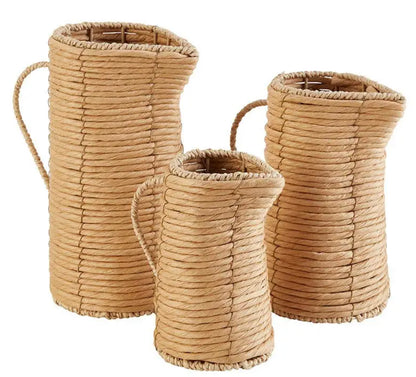 Rattan Decorative Pitcher