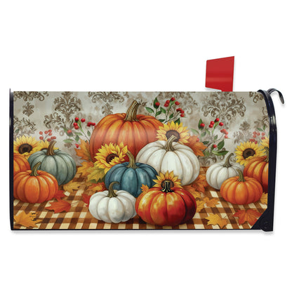 Pumpkin Harvest Mailbox Cover - Standard Size
