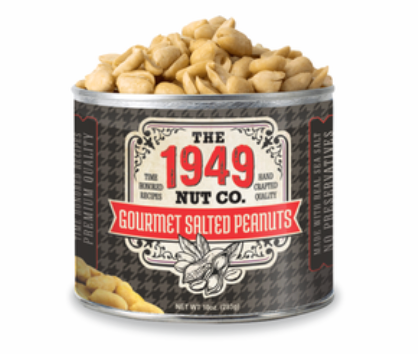 Gourmet Salted Peanuts - 1949 Nut Co 10 oz