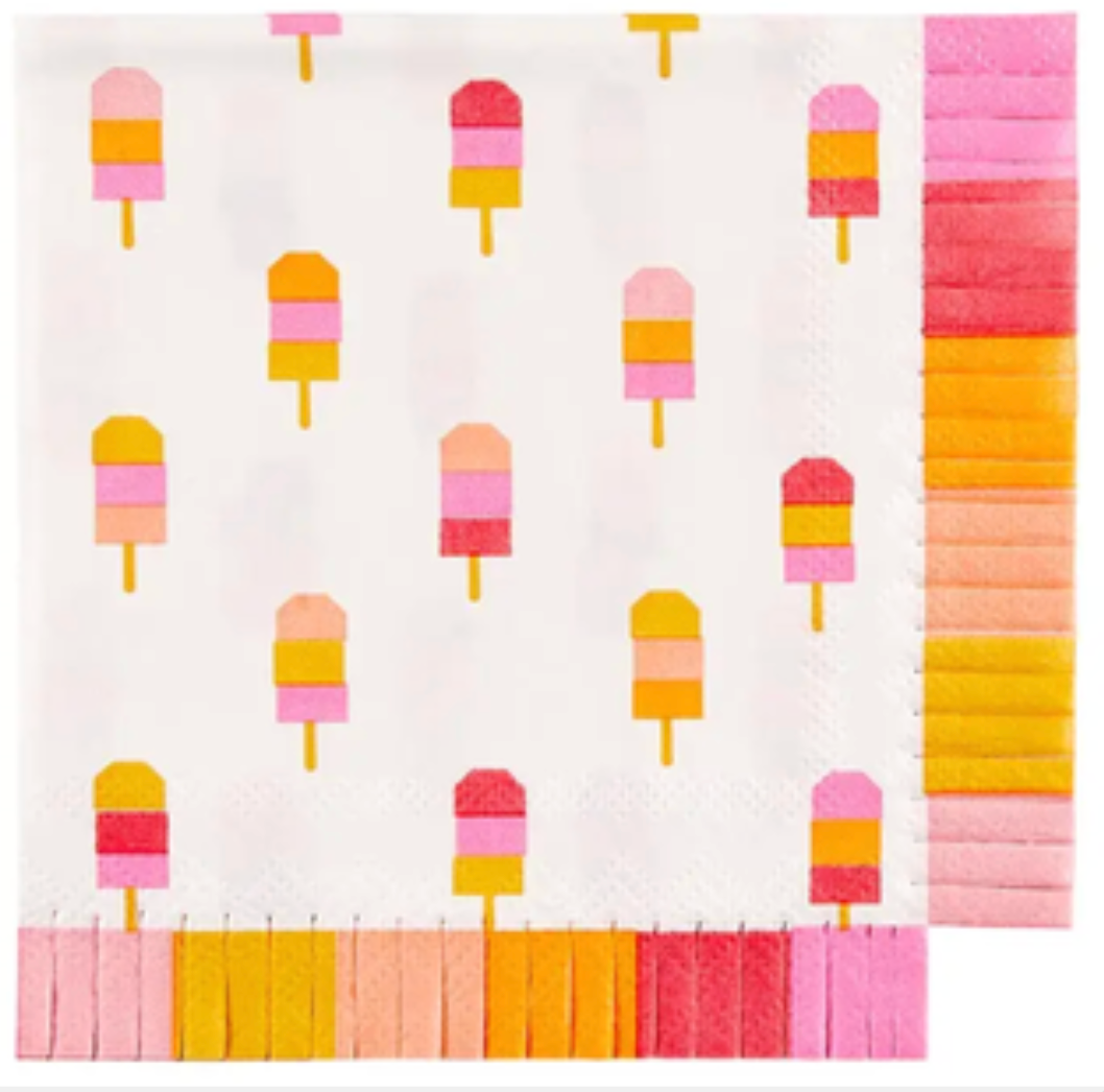 Ice Cream Popsicle Cocktail Napkins