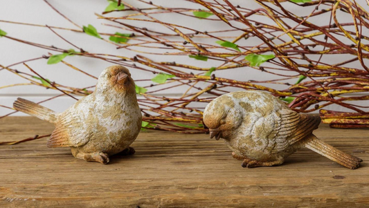Bird Statuary  - Natural Weathered Finish