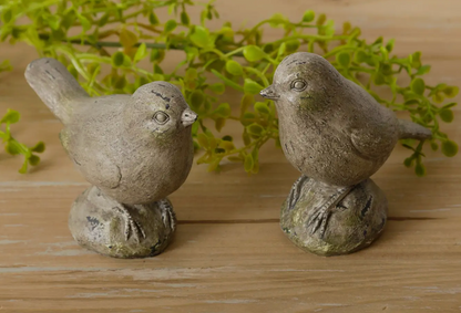 Rainy Day Birdie Friends - Resin Bird Statuary