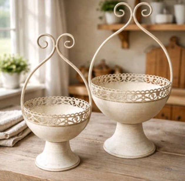 Ironcrest Planter / Decorative Metal Container - 2 Sizes