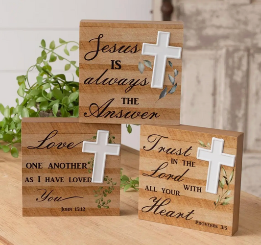Bible Verse Block Sitter - 3 Designs