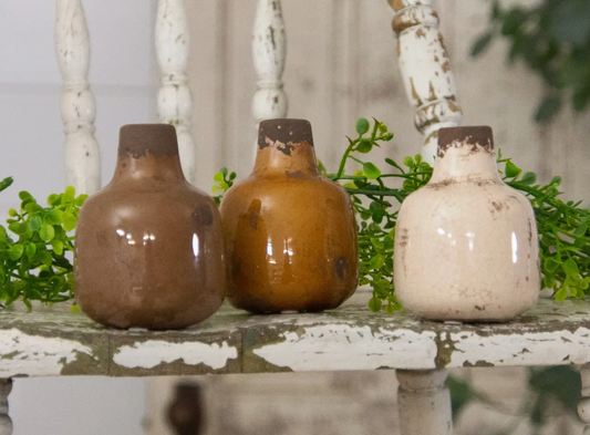 Mini Bud Vases - Earth Tones