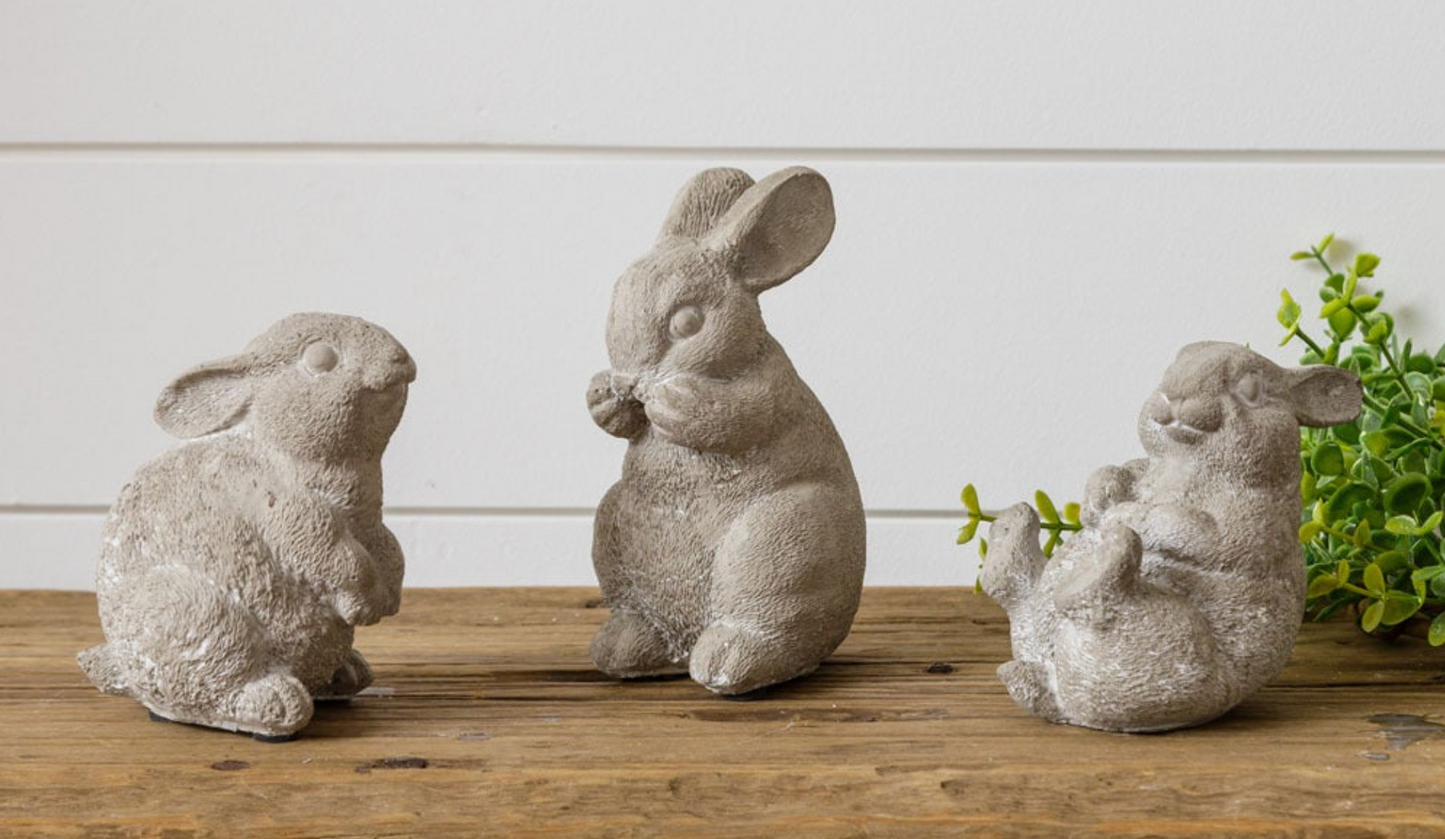 Cement Garden Bunnies - 3 Styles