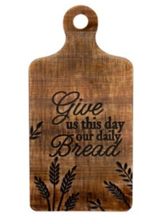 Give Us This Day Our Daily Bread Decorative Cutting Board