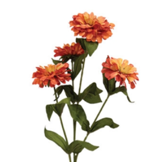 Zinnia Spray 23.5" - Assorted Colors