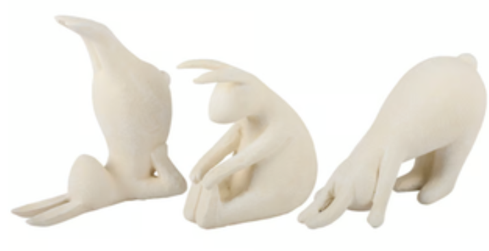 Yoga Bunnies Statuary - 3 Pose Options