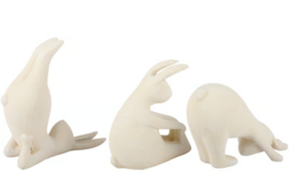 Yoga Bunnies Statuary - 3 Pose Options