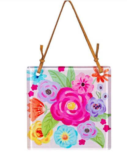 Hand-Painted Glass Suncatcher - 3 Options