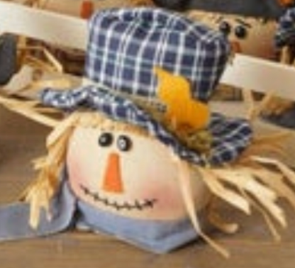 Scarecrow Head Ornaments