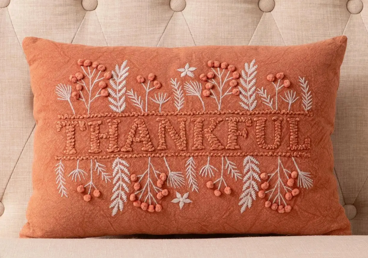 Thankful Elegance Throw Pillow