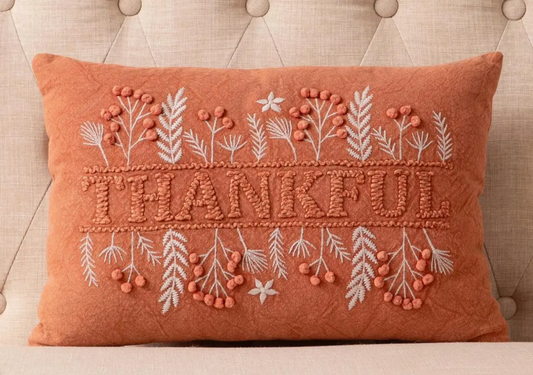 Thankful Elegance Throw Pillow