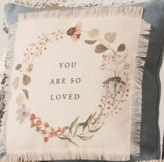 Dried Floral Wreath Mini Pillows - 3 Designs