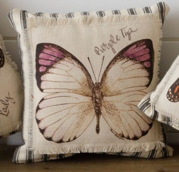 Watercolor Butterfly Mini Pillow - 4 Options