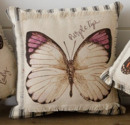 Watercolor Butterfly Mini Pillow - 4 Options