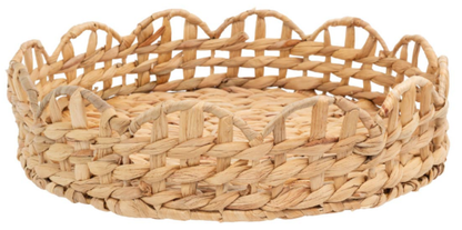 Scalloped Hyacinth Tray - 2 Size Options