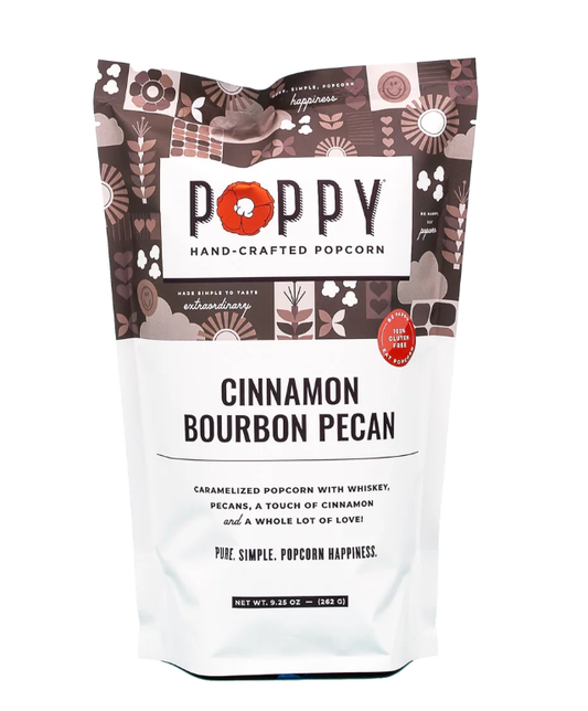Cinnamon Bourbon Pecan Poppy Popcorn