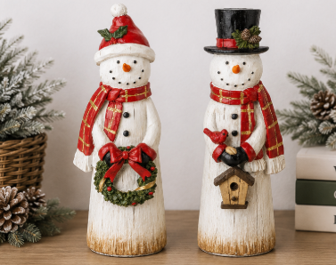Enjoying Nature Snowman Tabletop Figure - 2 Options