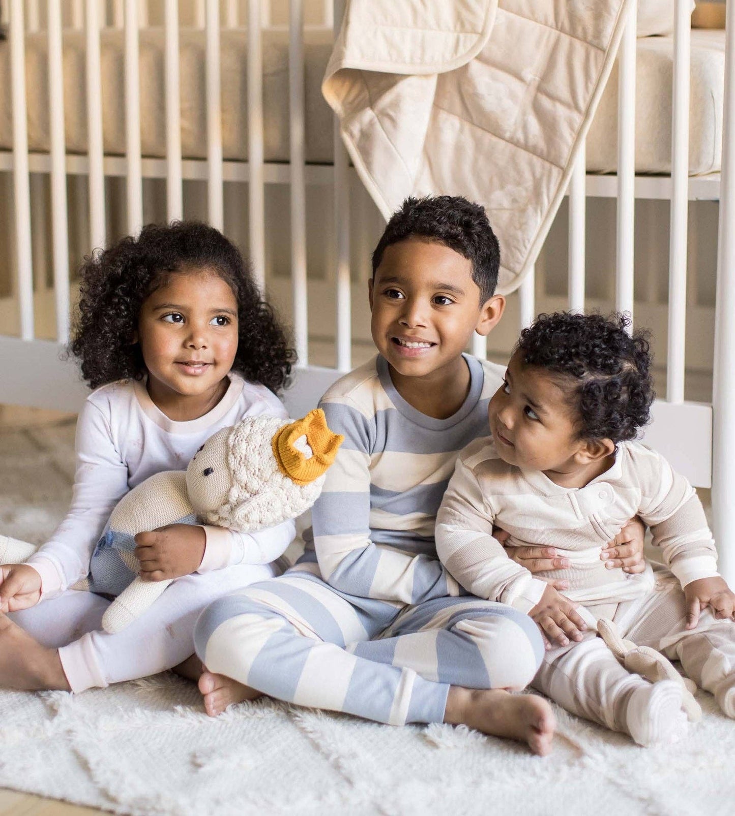 Blue Rugby Stripe Organic Cotton Sleep & Play - Burt's Bees Baby