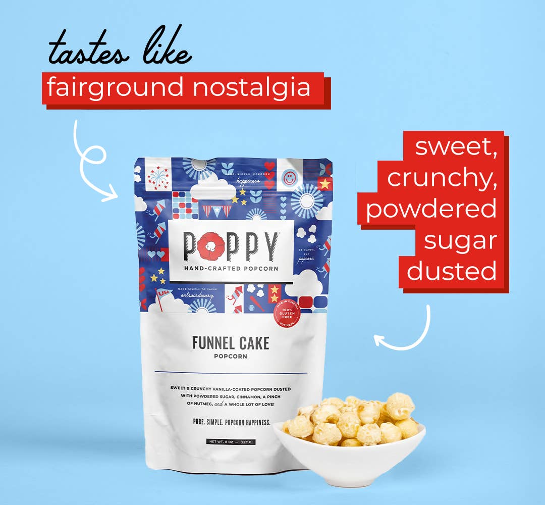 Funnel Cake Poppy Popcorn