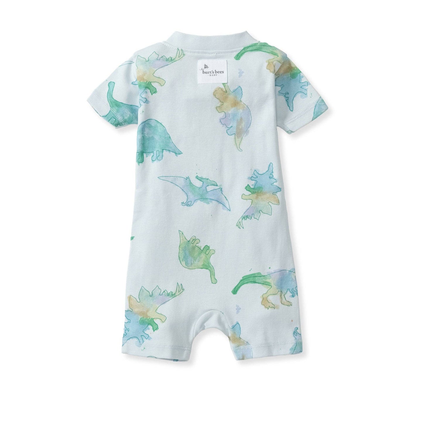 Watercolor Dinos Organic Baby Sleeper Romper - Burt's Bees Baby