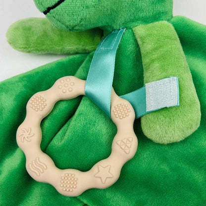 Dylan Dino Plush Teething Toy - Minky Baby Security Blanket