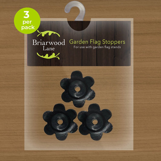 3-Pack of Rubber Stoppers for Garden Flag Holders - Prevent Flyaways