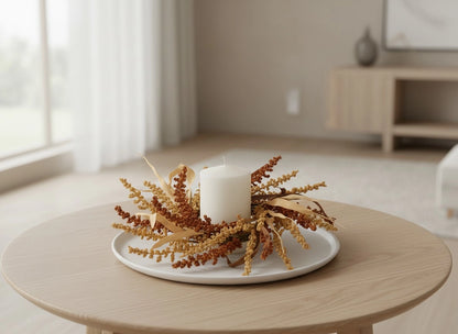 Amber Harvest Candle Ring