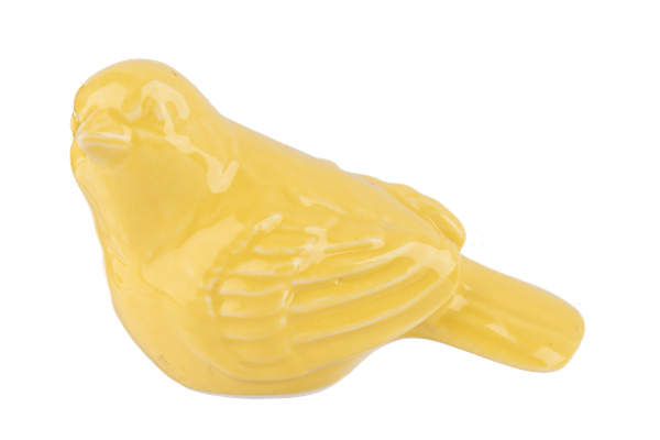 Mini Yellow Decorative Bird - Assorted Poses