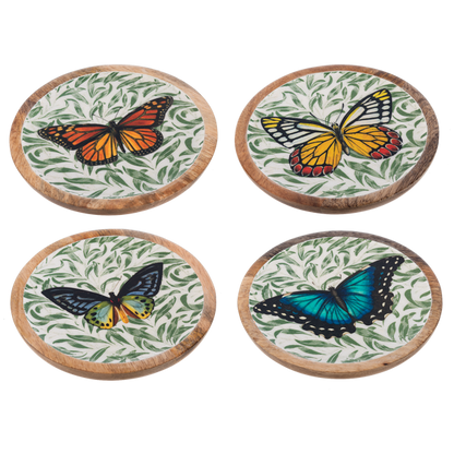 Wooden Butterfly Trinket Tray - 4 Options