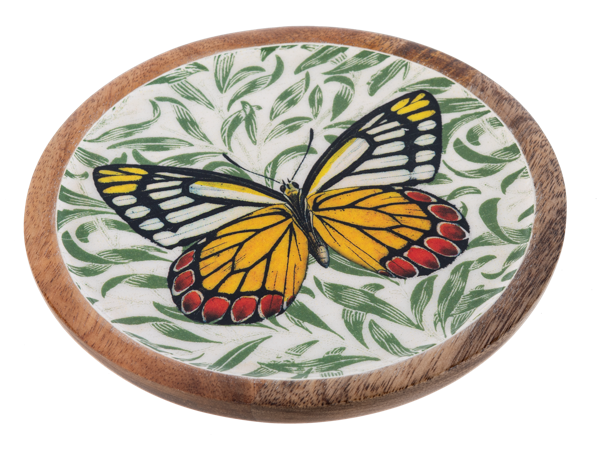 Wooden Butterfly Trinket Tray - 4 Options