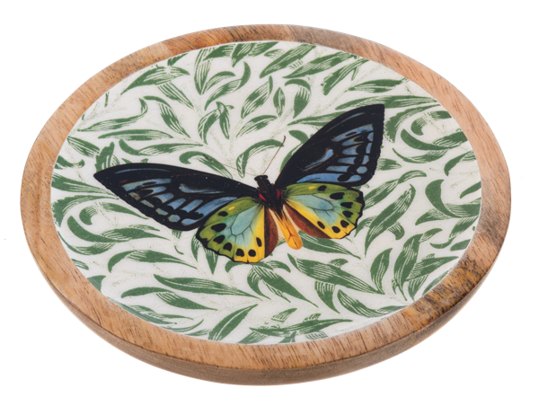 Wooden Butterfly Trinket Tray - 4 Options