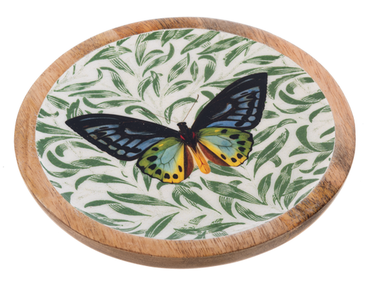 Wooden Butterfly Trinket Tray - 4 Options