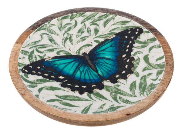 Wooden Butterfly Trinket Tray - 4 Options