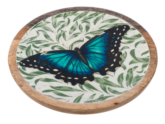 Wooden Butterfly Trinket Tray - 4 Options
