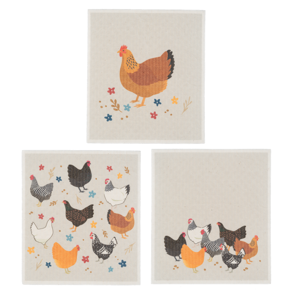 Chicken House Swedish DIshcloth