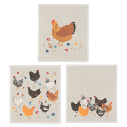 Chicken House Swedish DIshcloth