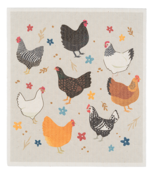 Chicken House Swedish DIshcloth
